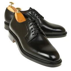Plain Toe Blucher / Ptb|Cordovan Derby Shoes|Carmina CORDOVAN DERBY 531 DETROIT BLACK