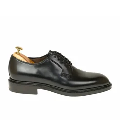 Plain Toe Blucher / Ptb|Cordovan Derby Shoes|Carmina CORDOVAN DERBY 531 DETROIT BLACK