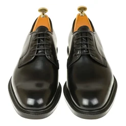 Plain Toe Blucher / Ptb|Cordovan Derby Shoes|Carmina CORDOVAN DERBY 531 DETROIT BLACK