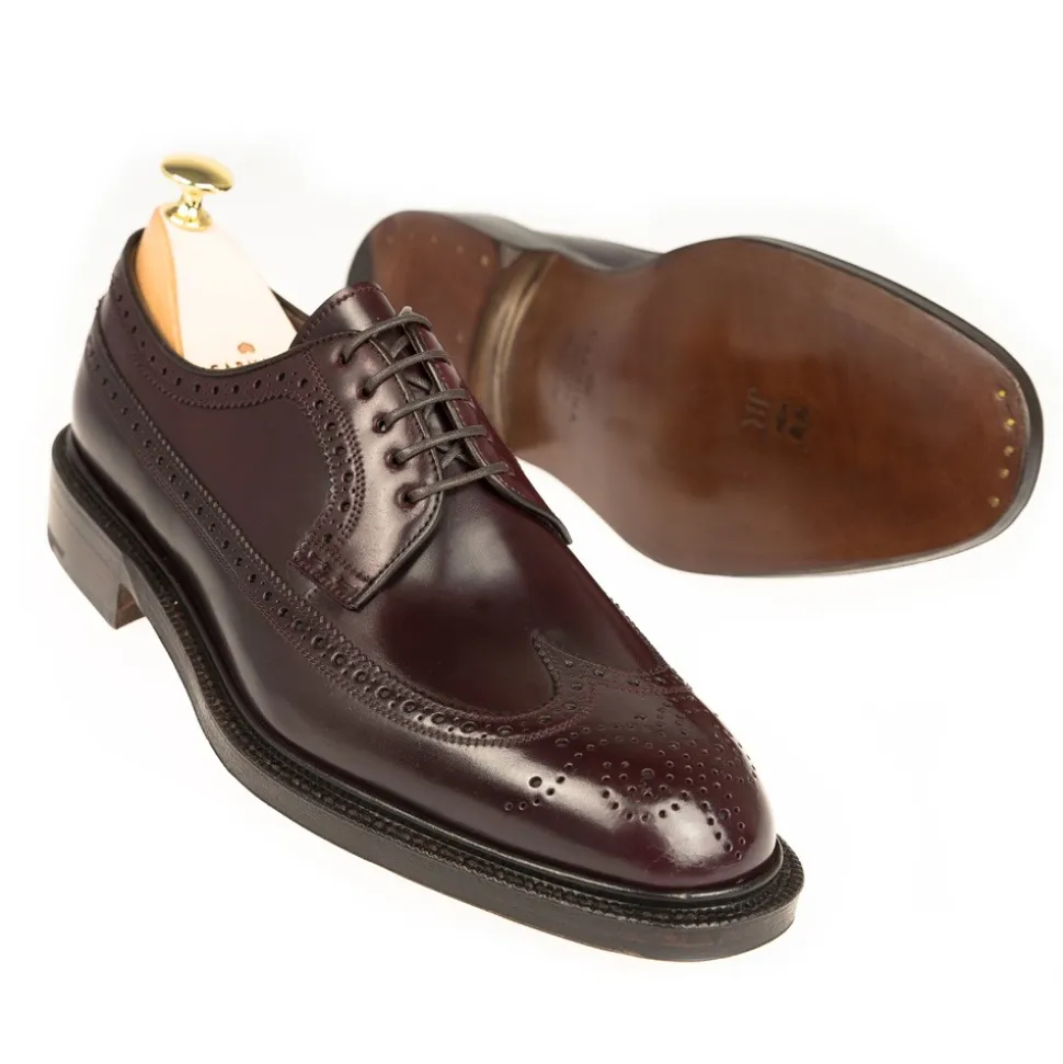 Longwing Derby|Cordovan Derby Shoes|Carmina CORDOVAN DERBY SHOES 532 DETROIT BURGUNDY