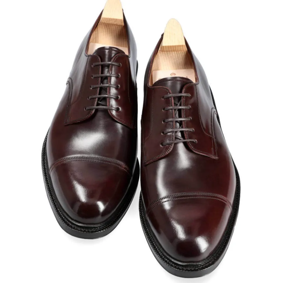 Cap Toe Derby|Cordovan Derby Shoes|Carmina CORDOVAN DERBY SHOES 80444 FOREST BURGUNDY