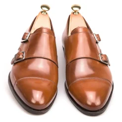 Double Monk Strap Shoes|Cordovan Monk Strap Shoes|Carmina CORDOVAN DOUBLE MONK STRAP 80250 INCA BOURBON