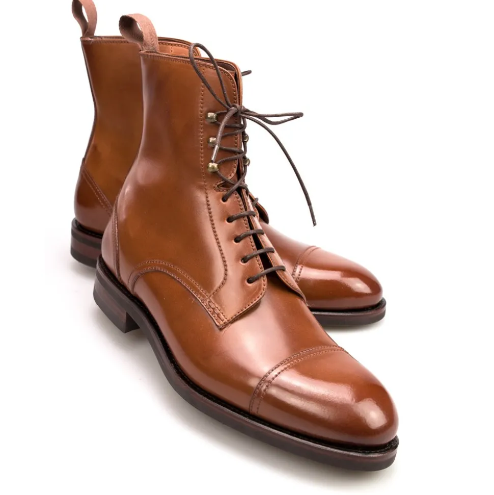 Men's Work Boots|Cap Toe Boots|Carmina CORDOVAN DRESS BOOTS 80184 OSCAR