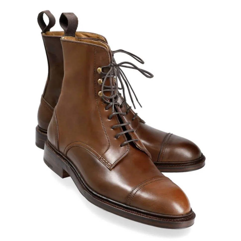 Cap Toe Boots|Cordovan Boots|Carmina CORDOVAN DRESS BOOTS 80184 OSCAR ARMAGNAC