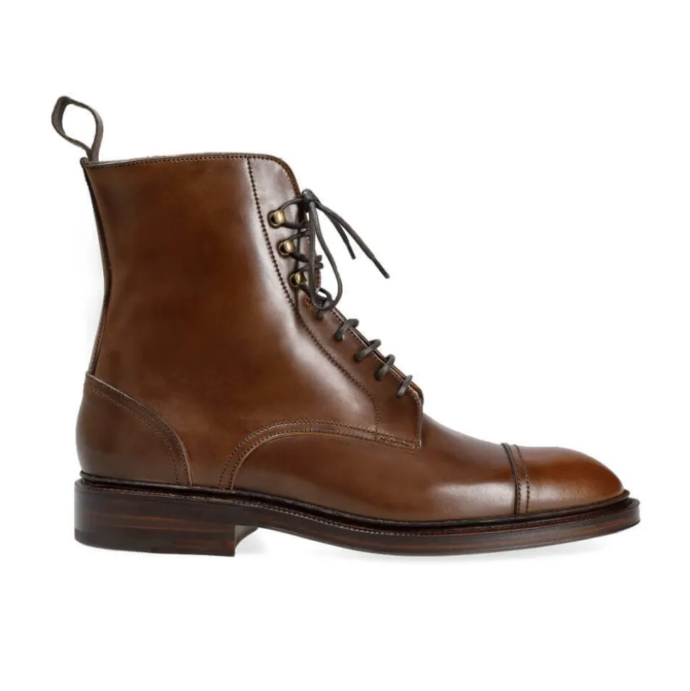 Cap Toe Boots|Cordovan Boots|Carmina CORDOVAN DRESS BOOTS 80184 OSCAR ARMAGNAC