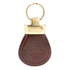 Leather Keychain|Carmina CORDOVAN KEYCHAIN BURGUNDY