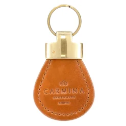 Leather Keychain|Carmina CORDOVAN KEYCHAIN BOURBON