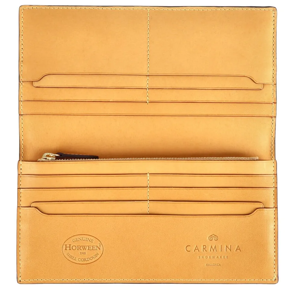 Wallet For Men|Carmina CORDOVAN LONG WALLET FOR MEN BURGUNDY