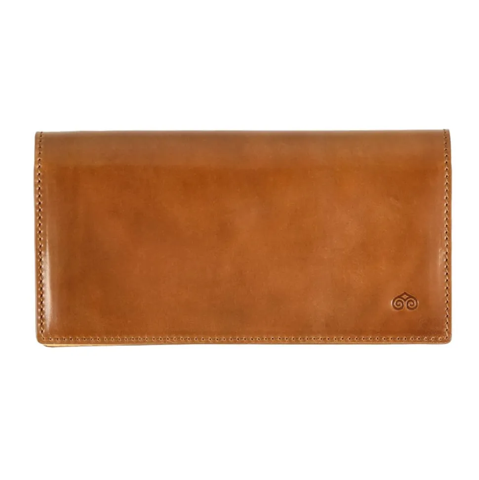 Wallet For Men|Carmina CORDOVAN LONG WALLET FOR MEN BOURBON