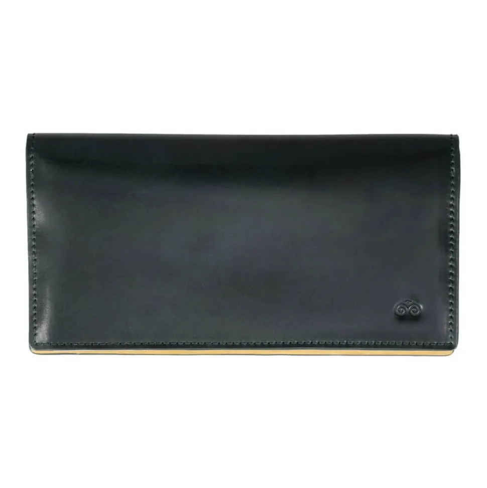 Wallet For Men|Carmina CORDOVAN LONG WALLET FOR MEN GREEN