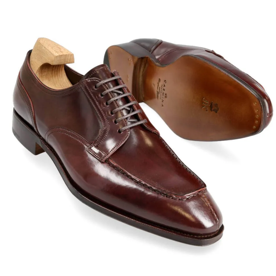 Norwegian Shoes|Cordovan Derby Shoes|Carmina CORDOVAN NORWEGIAN SHOES 80189 SIMPSON BURGUNDY