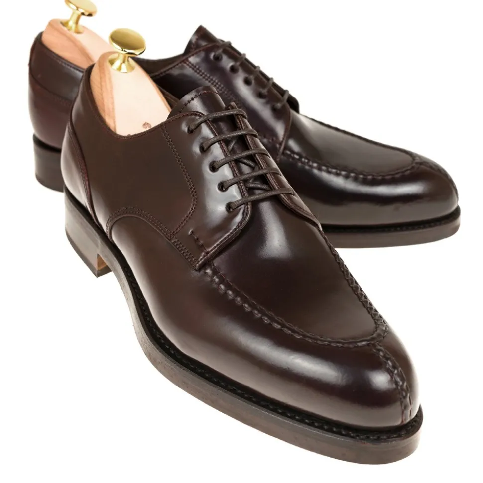 Norwegian Shoes|Cordovan Derby Shoes|Carmina CORDOVAN NORWEGIAN SHOES 80414 FOREST BURGUNDY
