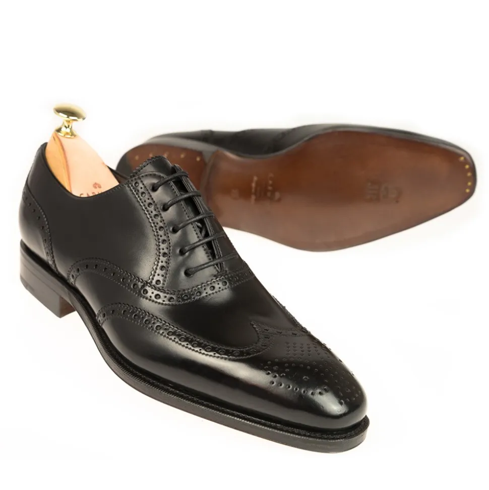 Wingtip Oxfords|Cordovan Oxfords Shoes|Carmina CORDOVAN OXFORDS 922 RAIN BLACK