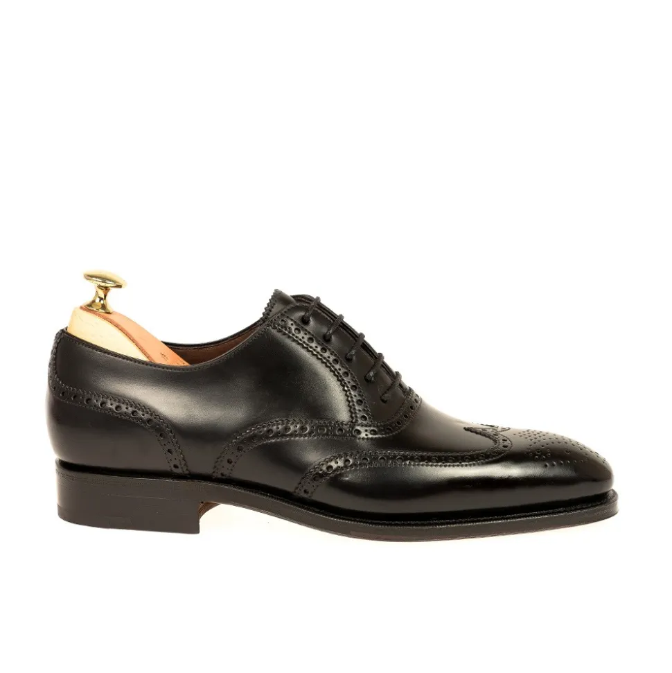 Wingtip Oxfords|Cordovan Oxfords Shoes|Carmina CORDOVAN OXFORDS 922 RAIN BLACK