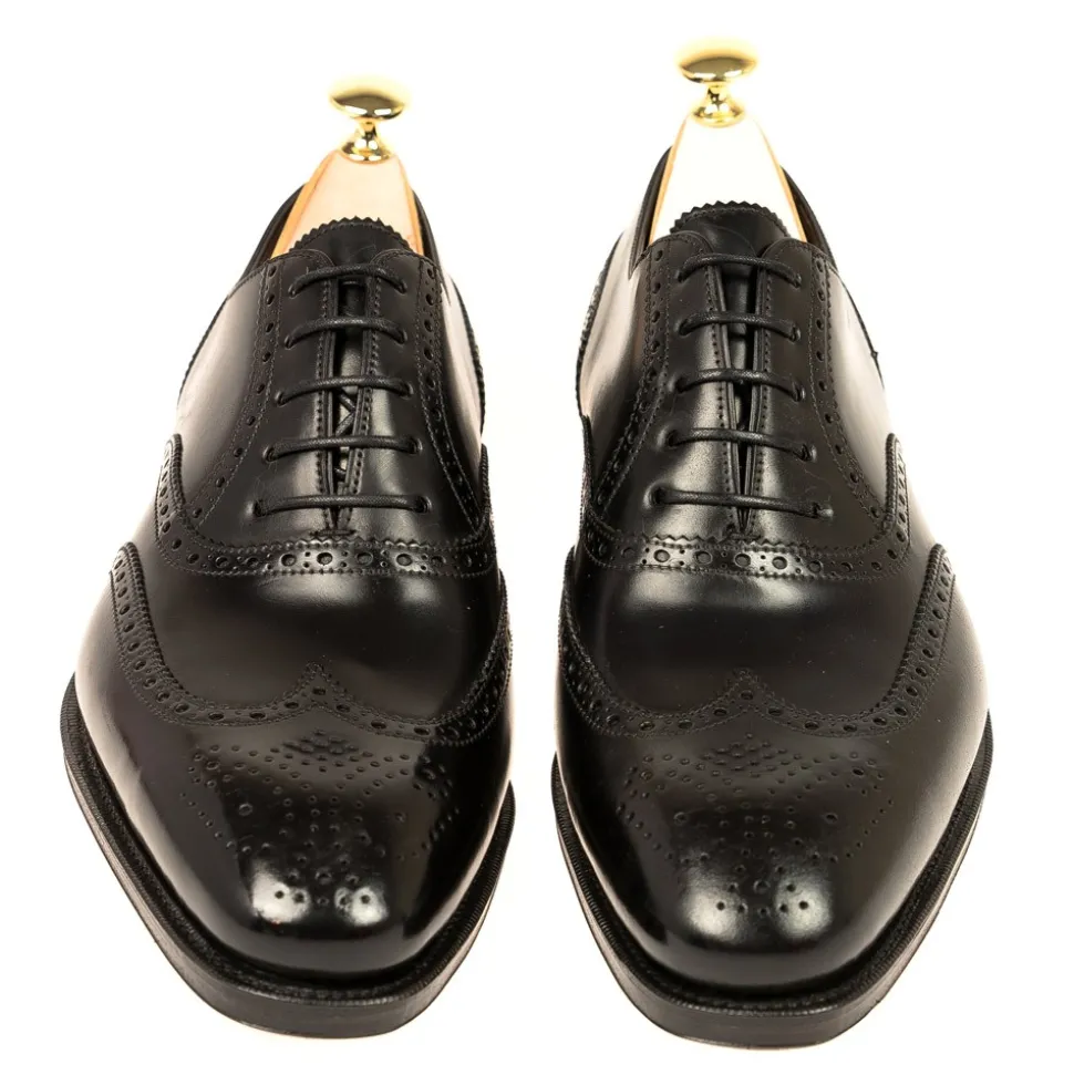 Wingtip Oxfords|Cordovan Oxfords Shoes|Carmina CORDOVAN OXFORDS 922 RAIN BLACK