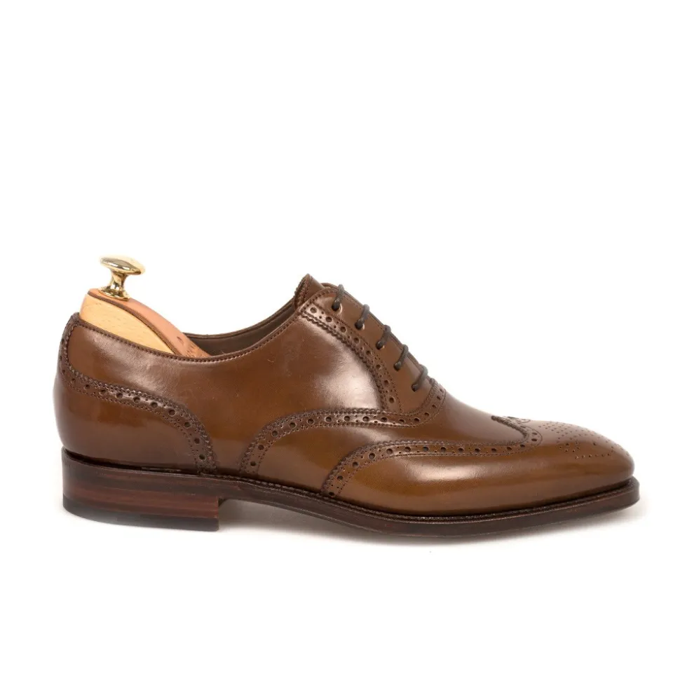 Wingtip Oxfords|Cordovan Oxfords Shoes|Carmina CORDOVAN OXFORDS 922 RAIN BOURBON