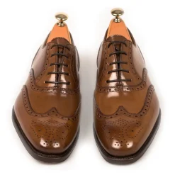 Wingtip Oxfords|Cordovan Oxfords Shoes|Carmina CORDOVAN OXFORDS 922 RAIN BOURBON