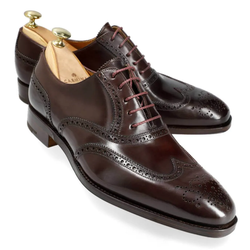 Wingtip Oxfords|Cordovan Oxfords Shoes|Carmina CORDOVAN OXFORDS 922 RAIN BURGUNDY