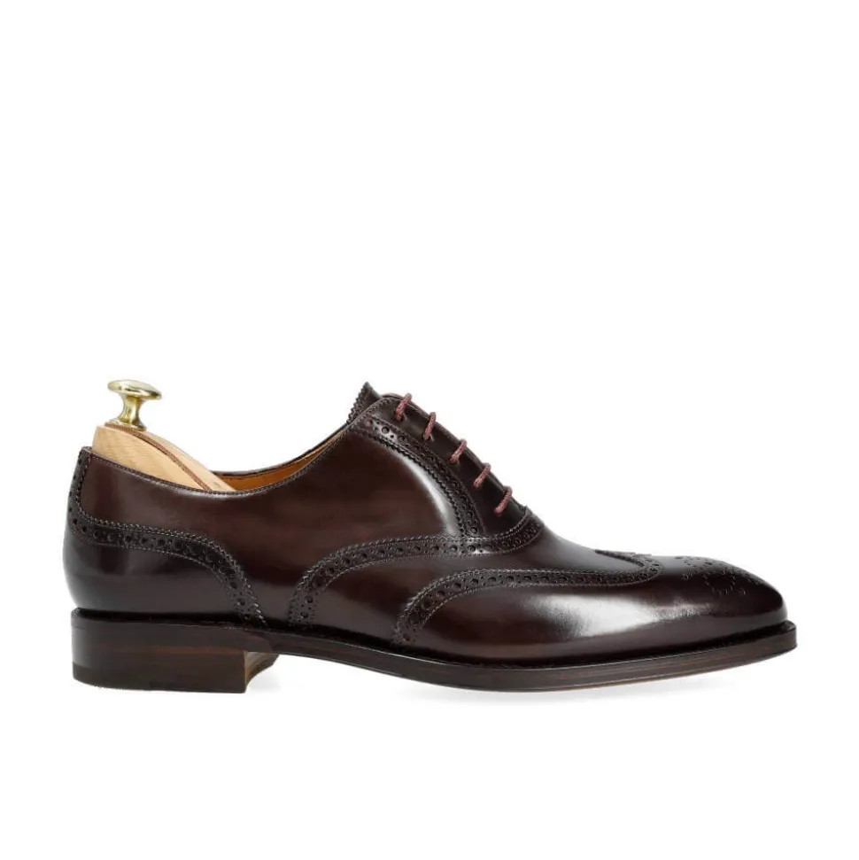 Wingtip Oxfords|Cordovan Oxfords Shoes|Carmina CORDOVAN OXFORDS 922 RAIN BURGUNDY