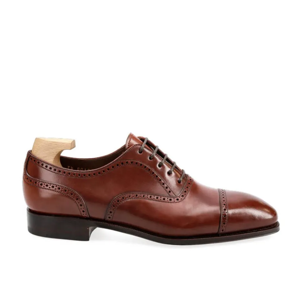 Cap Toe Oxfords|Cordovan Oxfords Shoes|Carmina CORDOVAN OXFORDS 80105 SIMPSON