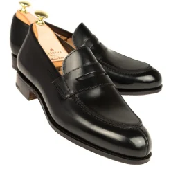 Cordovan Loafers|Carmina CORDOVAN PENNY LOAFERS 923 FOREST BLACK
