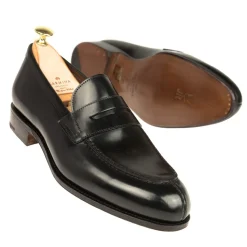 Cordovan Loafers|Carmina CORDOVAN PENNY LOAFERS 923 FOREST BLACK