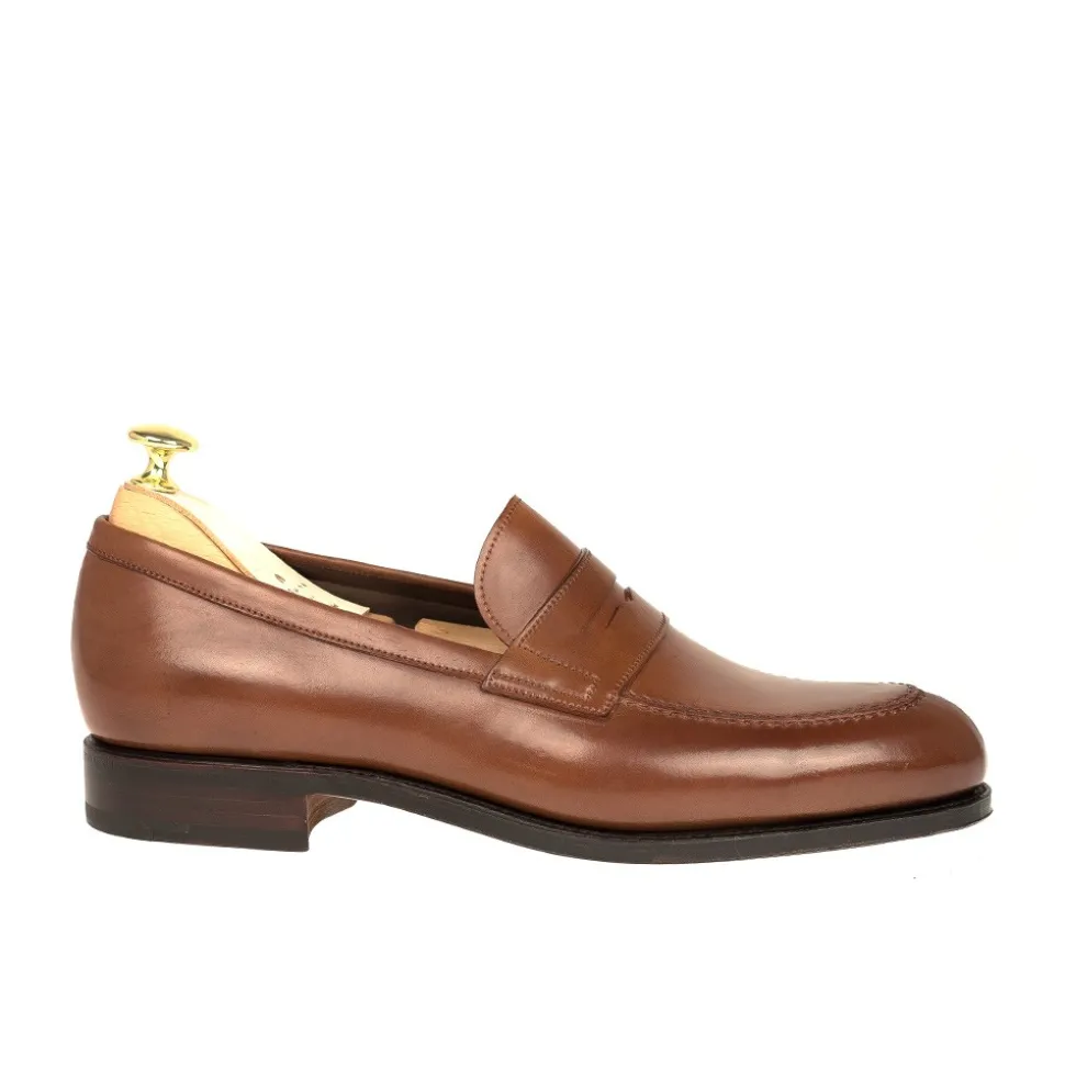Penny Loafers|Carmina CORDOVAN PENNY LOAFERS 923 FOREST BOURBON