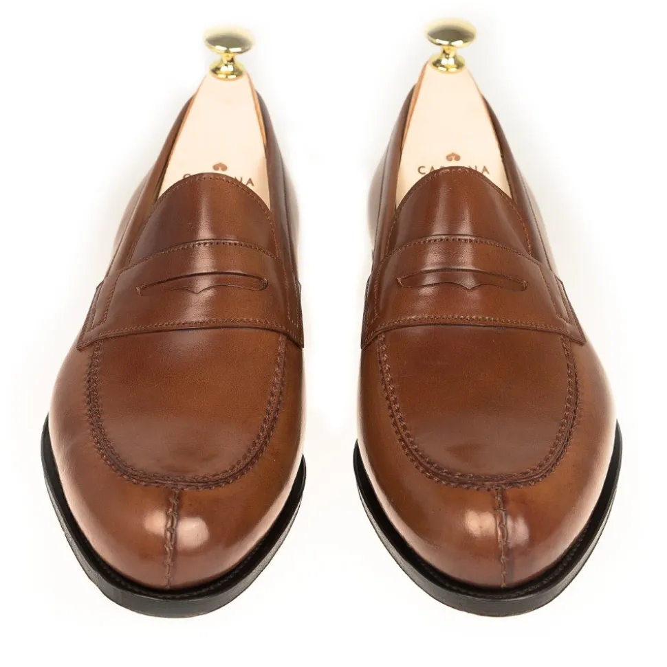 Penny Loafers|Carmina CORDOVAN PENNY LOAFERS 923 FOREST BOURBON