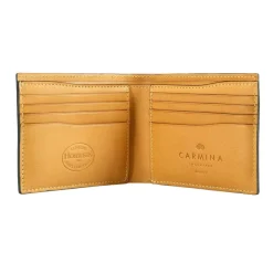 Wallet For Men|Carmina CORDOVAN SLIM WALLET FOR MEN BURGUNDY