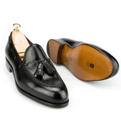 Tassel Loafers|Cordovan Loafers|Carmina CORDOVAN TASSEL LOAFERS 734 FOREST BLACK