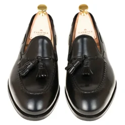 Tassel Loafers|Cordovan Loafers|Carmina CORDOVAN TASSEL LOAFERS 80481 UETAM BLACK