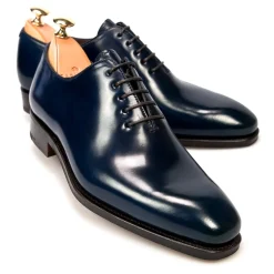 Cordovan Oxfords Shoes|Carmina CORDOVAN WHOLECUT 910 RAIN NAVY
