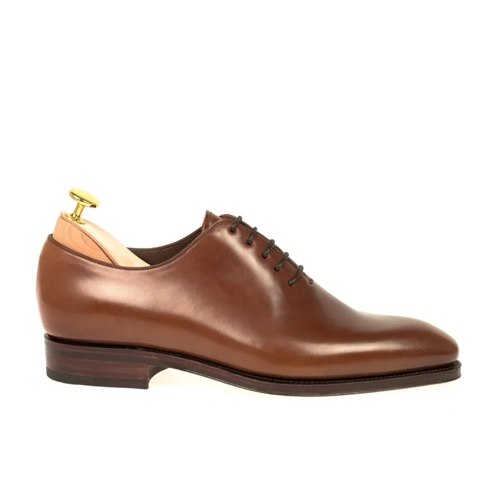Wholecut Oxford|Cordovan Oxfords Shoes|Carmina CORDOVAN WHOLECUT OXFORD 910 RAIN BOURBON