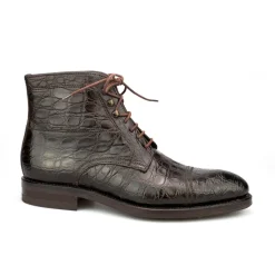 Crocodile Shoes|Men's Work Boots|Carmina CROCODILE ANKLE BOOTS 80207 SOLLER