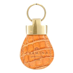 Leather Keychain|Carmina CROCODILE KEYCHAIN TANNED