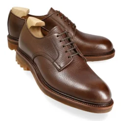 Plain Toe Blucher / Ptb|Carmina DERBY DRESS SHOES 80777 CALVIA BROWN