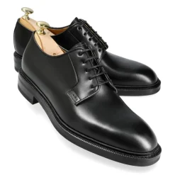 Plain Toe Blucher / Ptb|Carmina DERBY DRESS SHOES 531 DETROIT BLACK