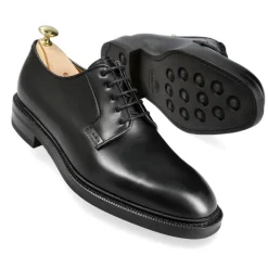 Plain Toe Blucher / Ptb|Carmina DERBY DRESS SHOES 531 DETROIT BLACK