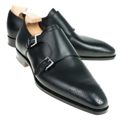 Double Monk Strap Shoes|Carmina DOUBLE MONK STRAP 80519 BALITX BLACK