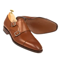 Double Monk Strap Shoes|Carmina DOUBLE MONK STRAP 10003 SIMPSON TANNED