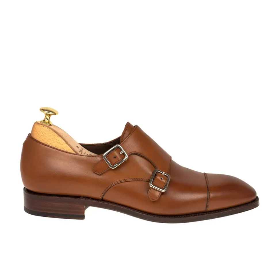 Double Monk Strap Shoes|Carmina DOUBLE MONK STRAP 10003 SIMPSON TANNED