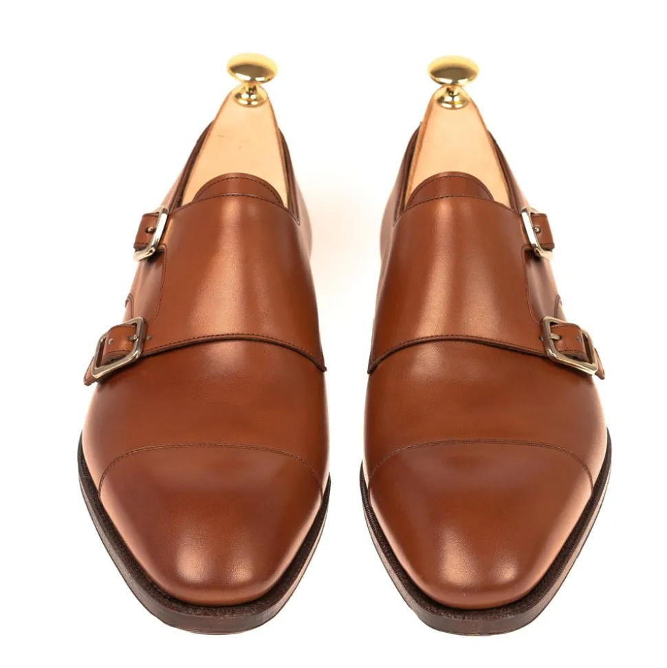 Double Monk Strap Shoes|Carmina DOUBLE MONK STRAP 10003 SIMPSON TANNED