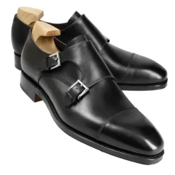Double Monk Strap Shoes|Carmina DOUBLE MONK STRAPS 80544 RAIN BLACK