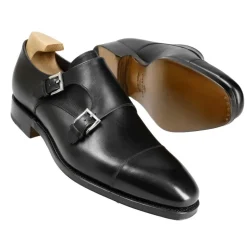 Double Monk Strap Shoes|Carmina DOUBLE MONK STRAPS 80544 RAIN BLACK
