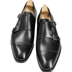Double Monk Strap Shoes|Carmina DOUBLE MONK STRAPS 80544 RAIN BLACK