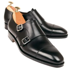 Double Monk Strap Shoes|Carmina DOUBLE MONK STRAPS 10003 RAIN EEE BLACK