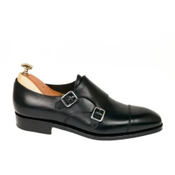 Double Monk Strap Shoes|Carmina DOUBLE MONK STRAPS 10003 RAIN EEE BLACK