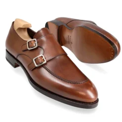 Double Monk Strap Shoes|Carmina DOUBLE MONK STRAPS 80735 TIMS BROWN