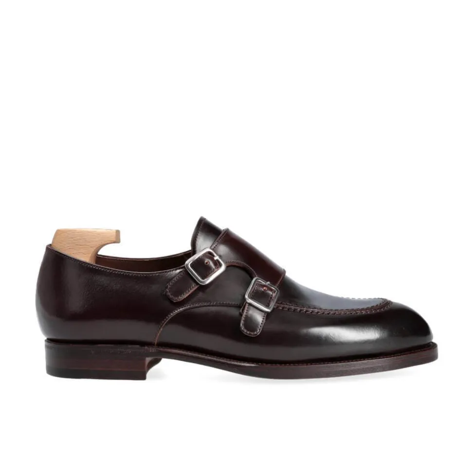 Double Monk Strap Shoes|Cordovan Monk Strap Shoes|Carmina DOUBLE MONK STRAPS 80735 TIMS BURGUNDY