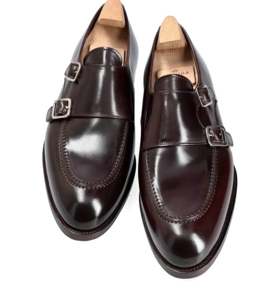 Double Monk Strap Shoes|Cordovan Monk Strap Shoes|Carmina DOUBLE MONK STRAPS 80735 TIMS BURGUNDY